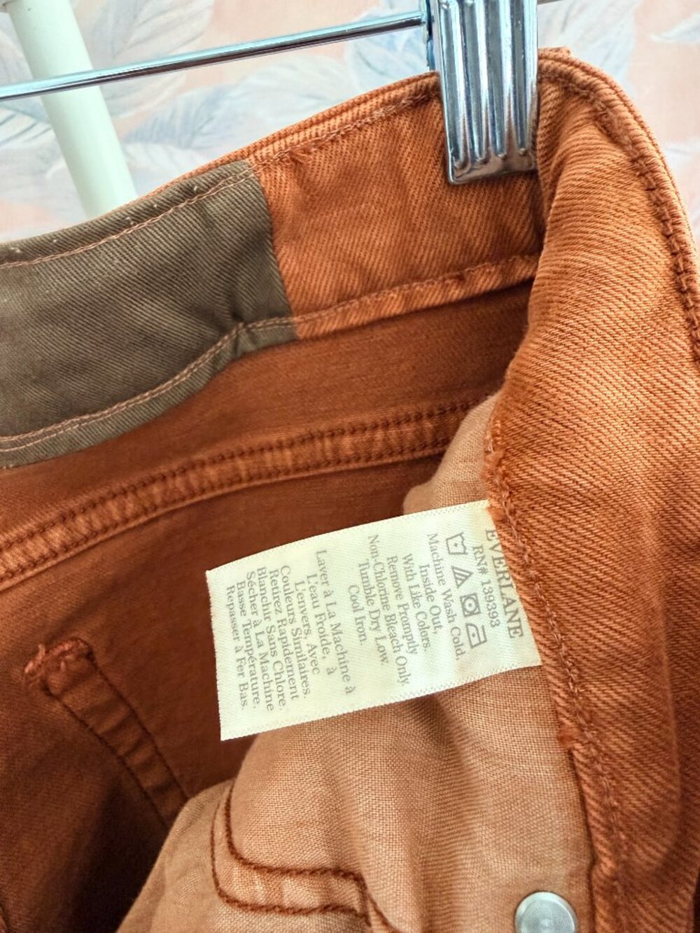 Everlane High Rise Jeans Rust Terracotta - Picture 4 of 9